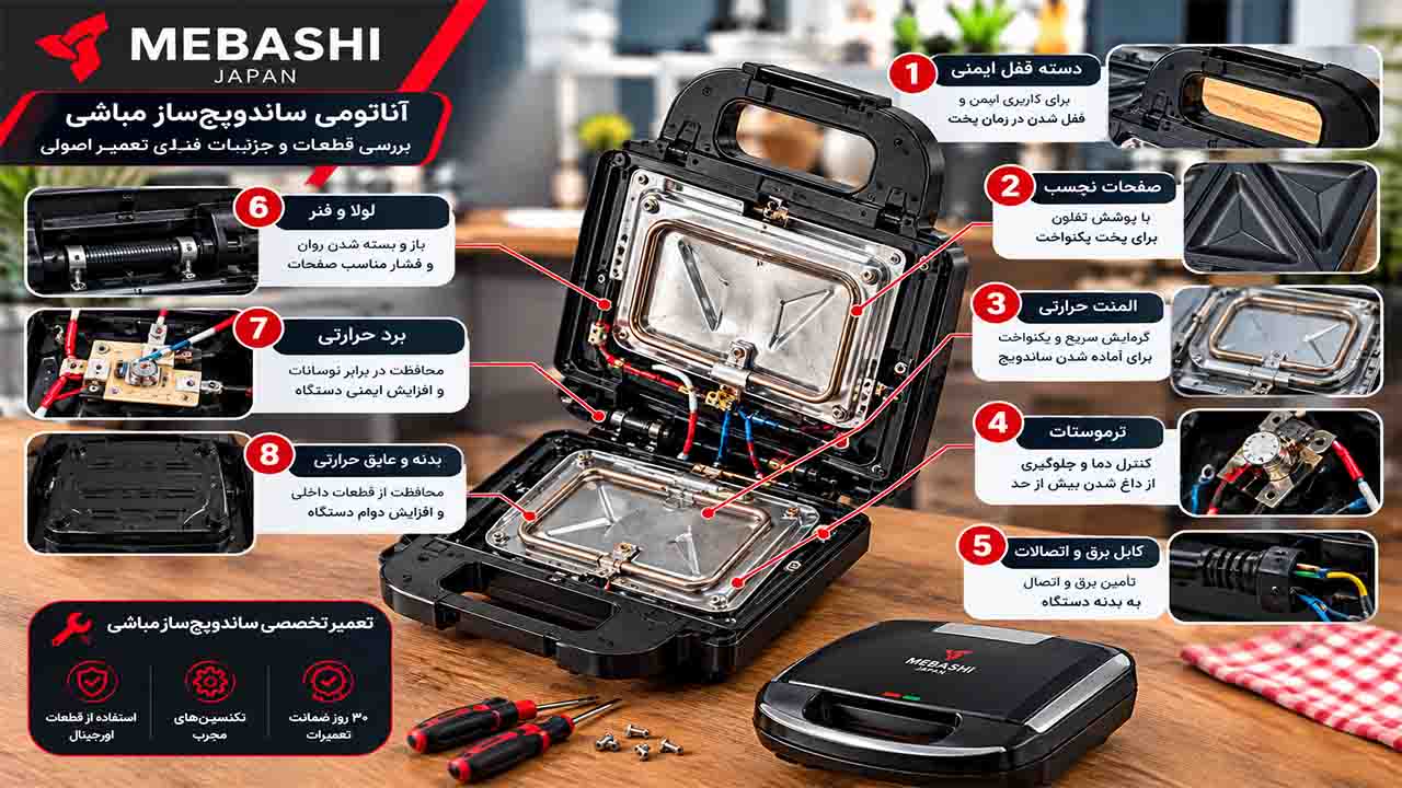 نمایندگی تعمیر ساندویچ ساز مباشی